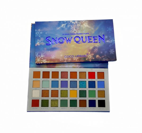 Coco Urban Snow Queen 32 Shade Pressed Pigment Palette